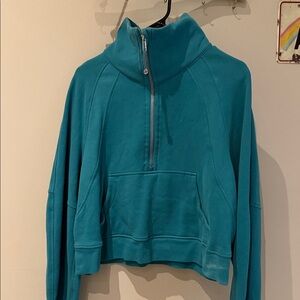 LULULEMON Women's Teal Half-Zip Pullover